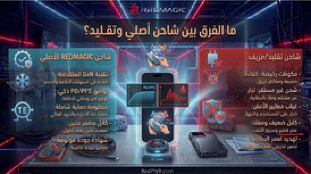 ما الفرق بين شاحن أصلي وتقليد؟