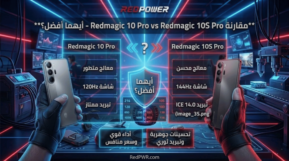 مقارنة Redmagic 10 Pro vs Redmagic 10S Pro