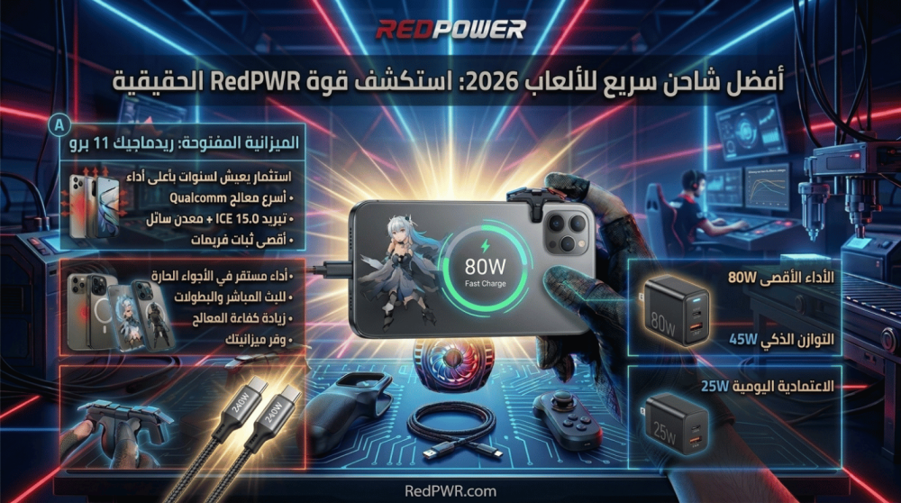 أفضل شاحن سريع للألعاب 2026