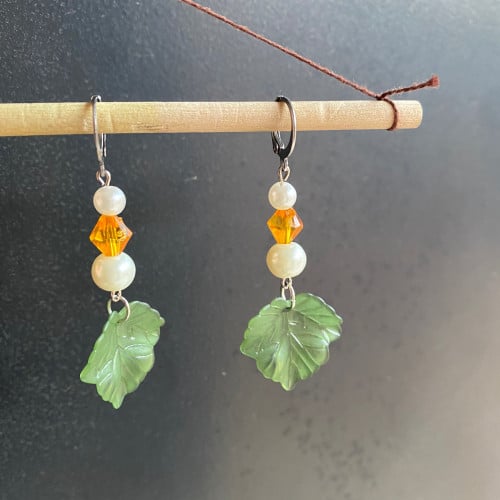 Orange tree Earrings