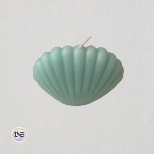 Shell candle - blue