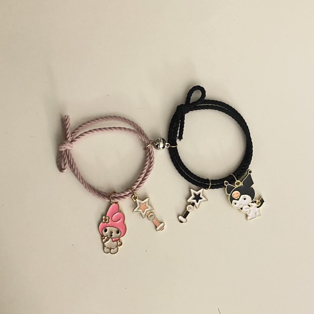 Kuromi and my melody 2 bracelets