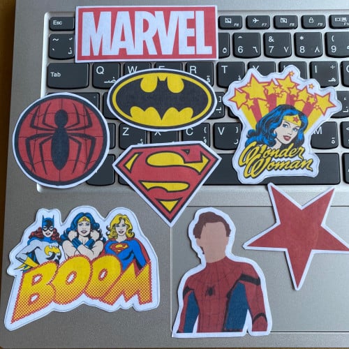 Marvel stickers 8 pieces