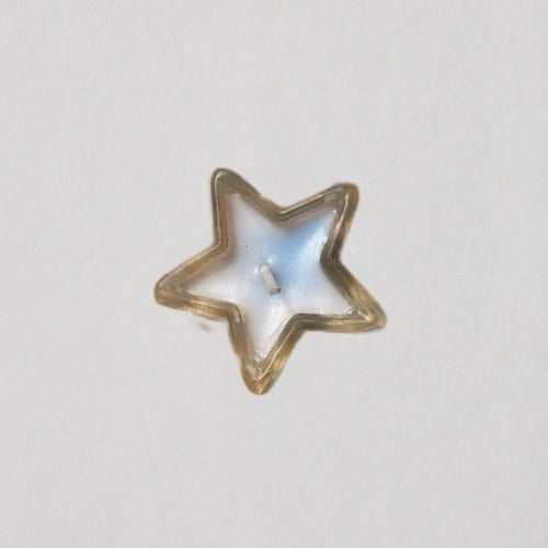 Star candle - white