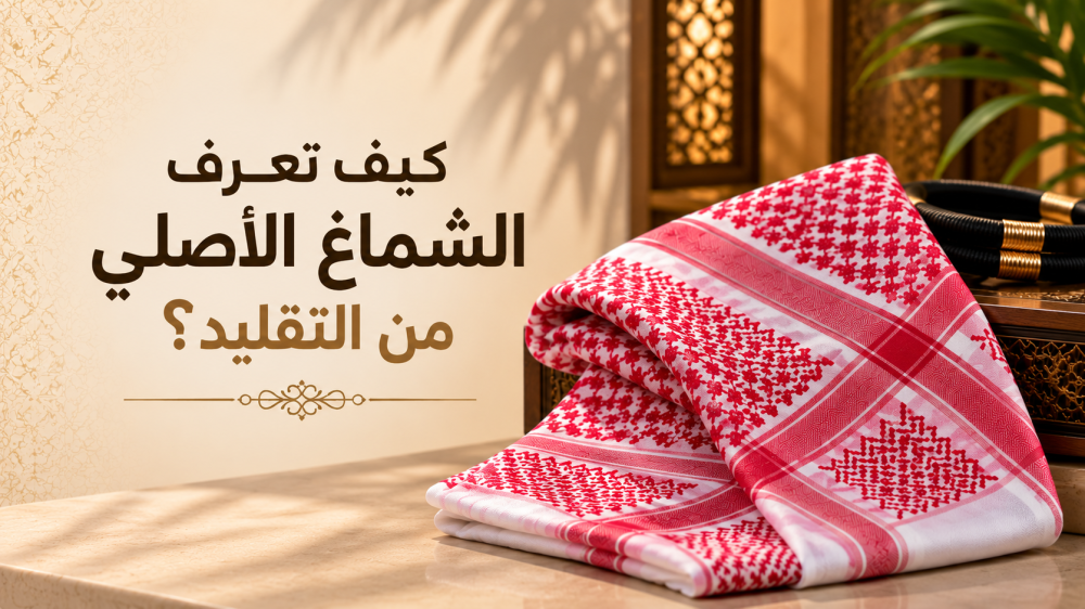 كيف تعرف الشماغ الأصلي من التقليد؟ 7 علامات تساعدك قبل الشراء