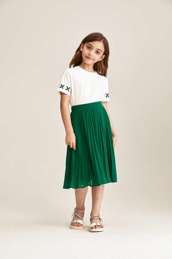Pleated skirt with elastic waist سنبل SONBOL
