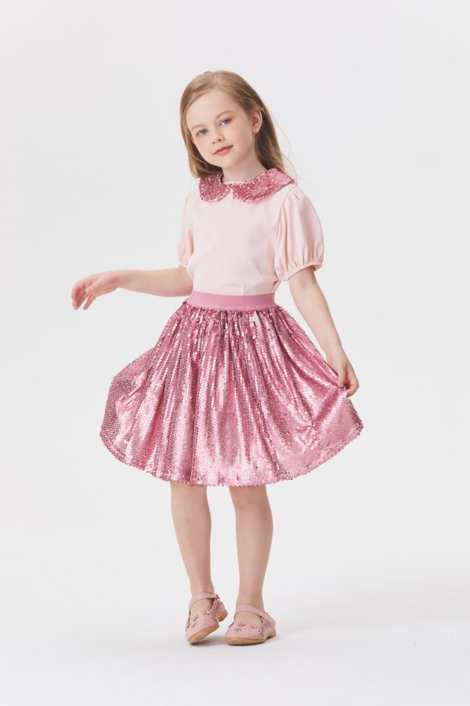 Sequin skirt with elastic waist سنبل SONBOL