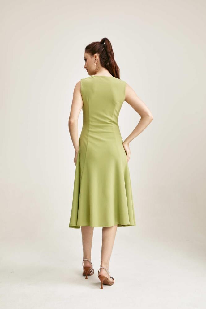 pleated midi dress سنبل SONBOL