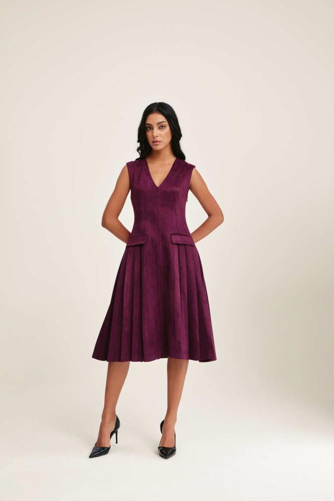 Sleeveless chamois dress سنبل SONBOL