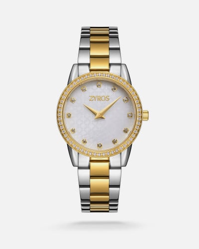 ‎ ساعه نسائيه بسير ستيل فضي وذهبي   |   ZOS061L060306