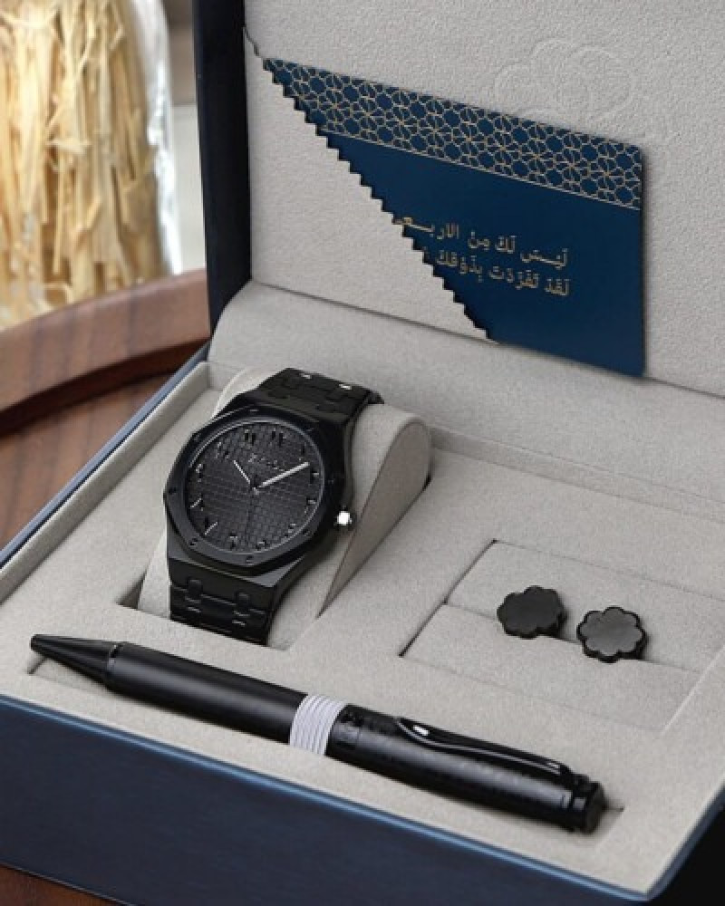 ‎ هدية رجالية بتصميم ملكي بلون أسود   |   SZAS414M020202