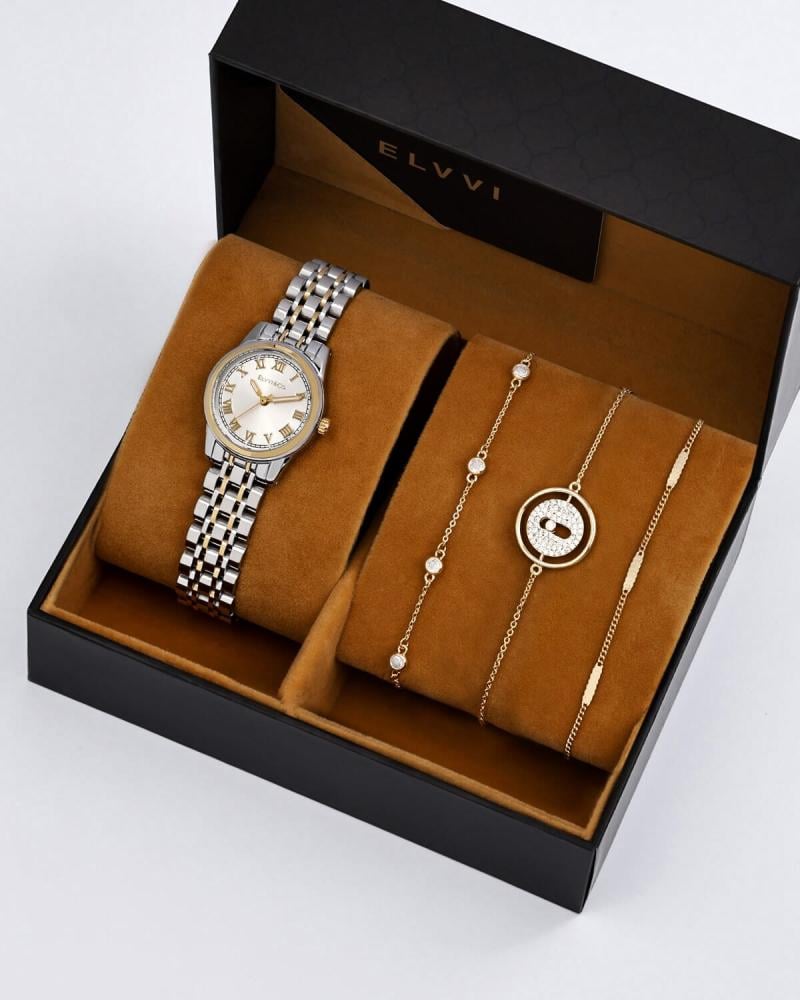 هدية نسائية ساعة واساور الفي اند كو