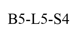 B5-L5-S4