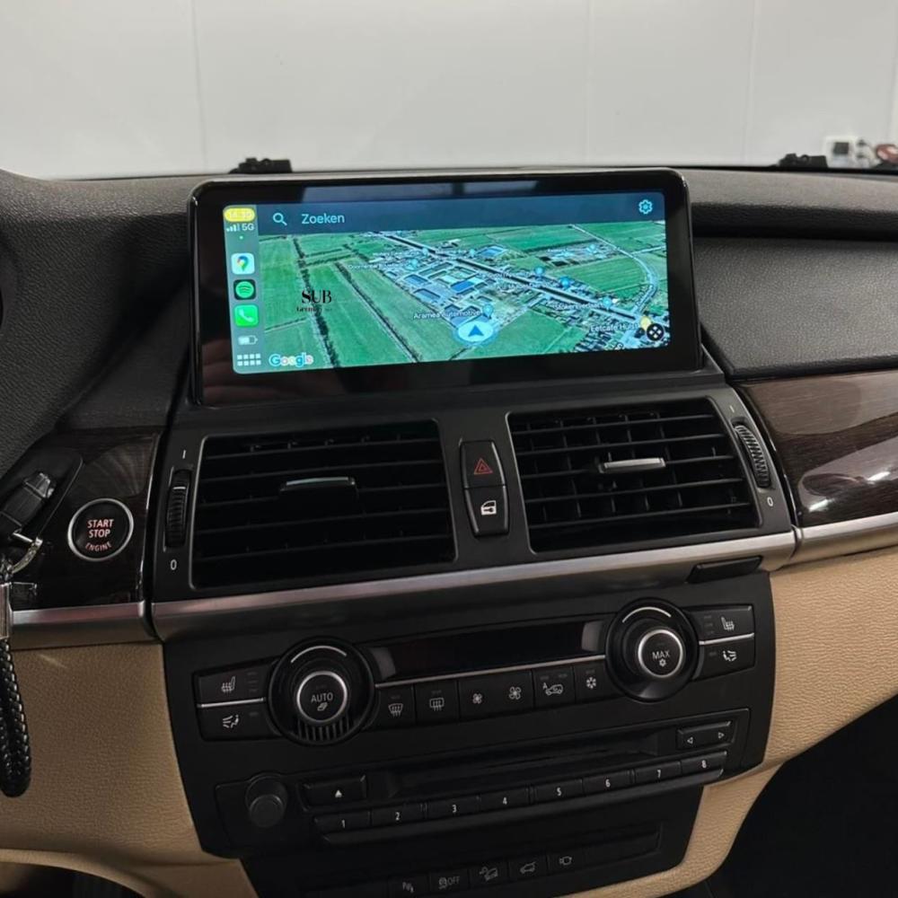 شاشة بي ام دبليو اكس 5 كاربلاي BMW X5 carplay 2013-2007