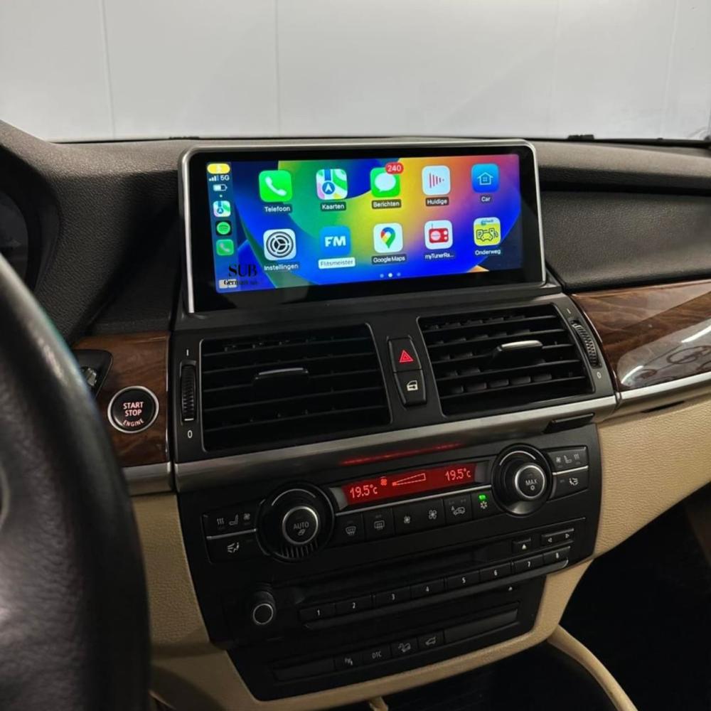 شاشة بي ام دبليو اكس 5 كاربلاي BMW X5 carplay 2013-2007