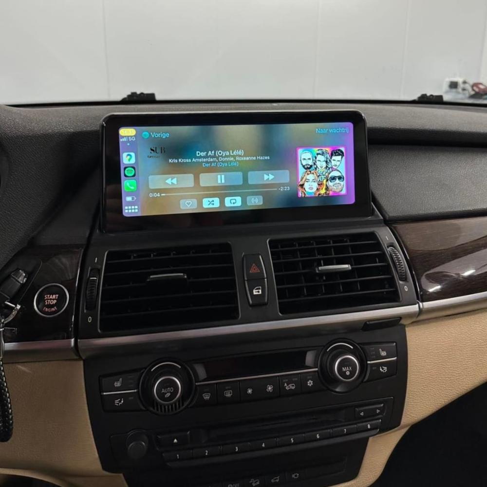 شاشة بي ام دبليو اكس 5 كاربلاي BMW X5 carplay 2013-2007
