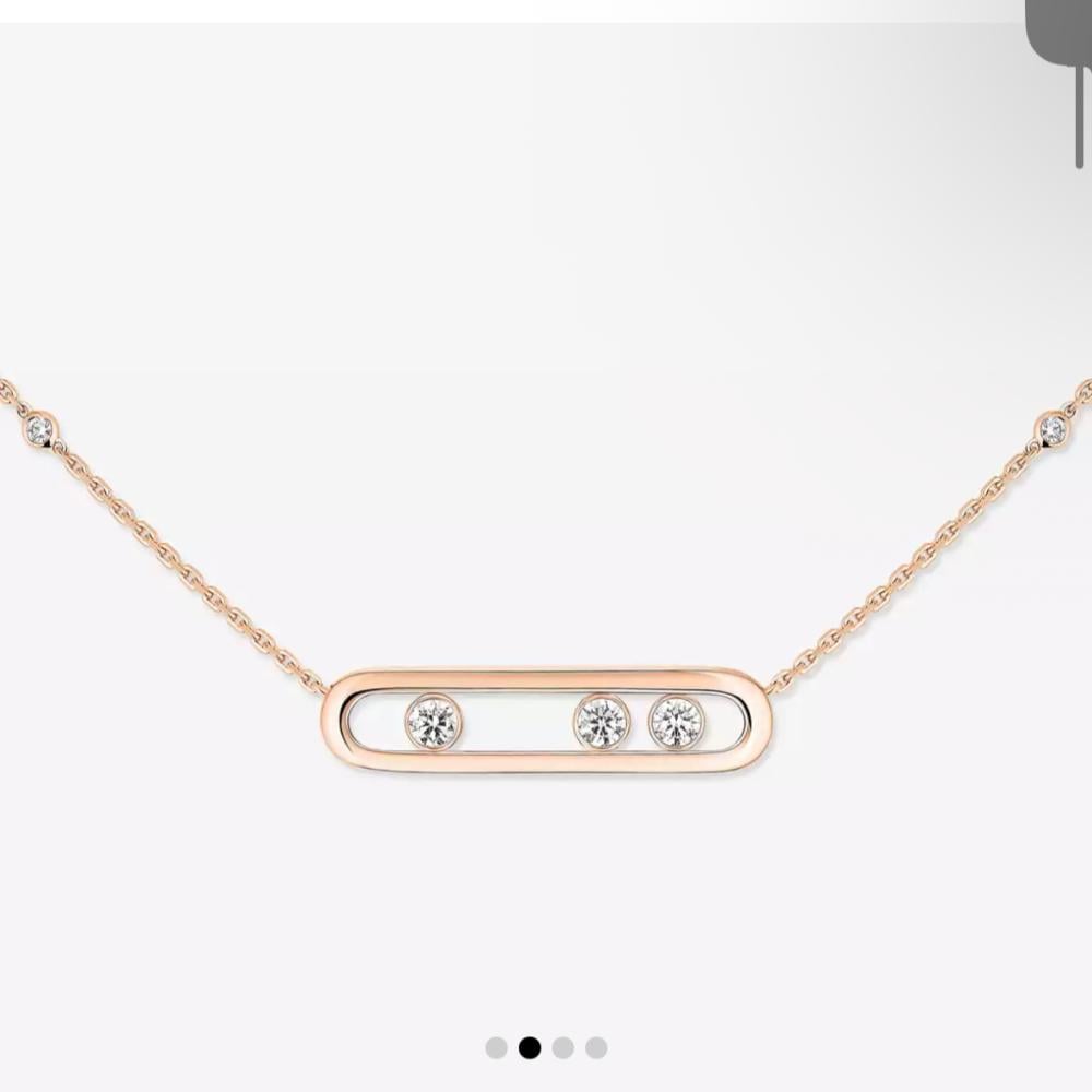 MOVE قلادة الماس ذهب