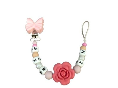 تعليقة لهاية مخصصة بالاسم سيليكون جميلة وعصرية