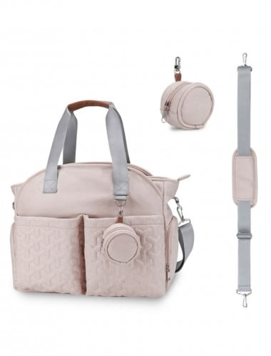 حقيبة مستلزمات اطفال انيقة وردية اللون مريحة وعمليه