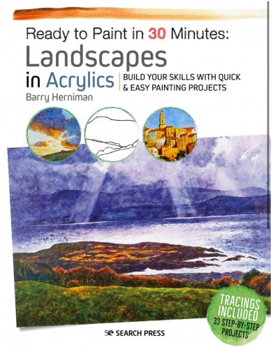 Ready to paint in 30 minutes In watercolor: Landscape