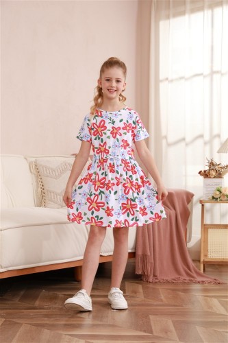فستان بناتي بورد بالوان لطيفة وتصميم مريح