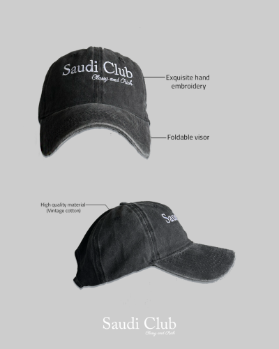 “ SAUDI CLUB - BLACK CAP “