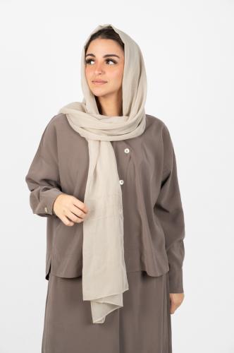 طرحة بيج خفيفة