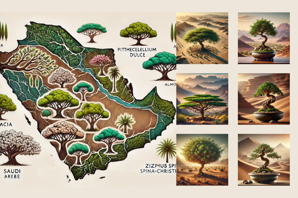 “أنواع الأشجار المحلية في السعودية المناسبة لفن البونساي: دليل لكل منطقة”