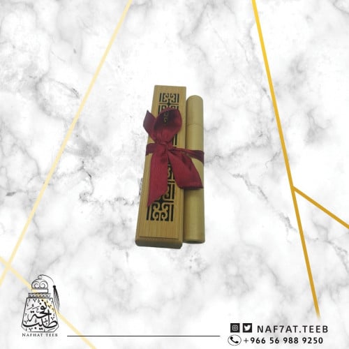 مبخرة ذكية خشبية صغيرة مع حافظة أعواد+عشرين عود مو...