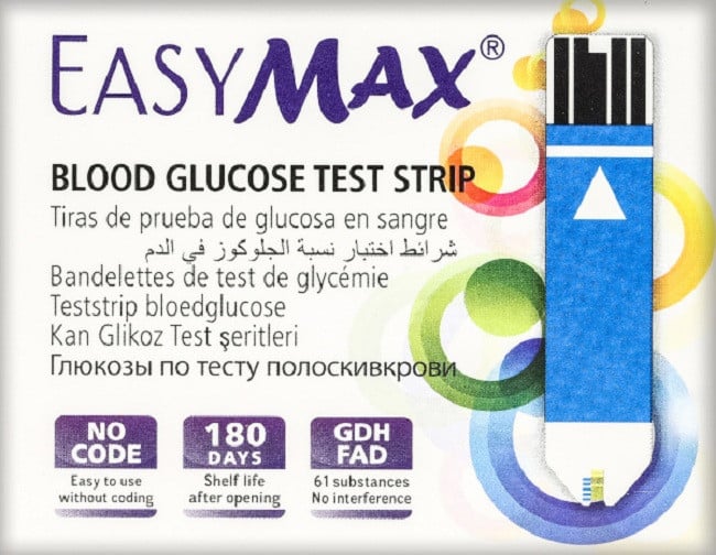 شرائط قياس السكر إيزي ماكس - 50 شريط متوافقة مع EASYMAX