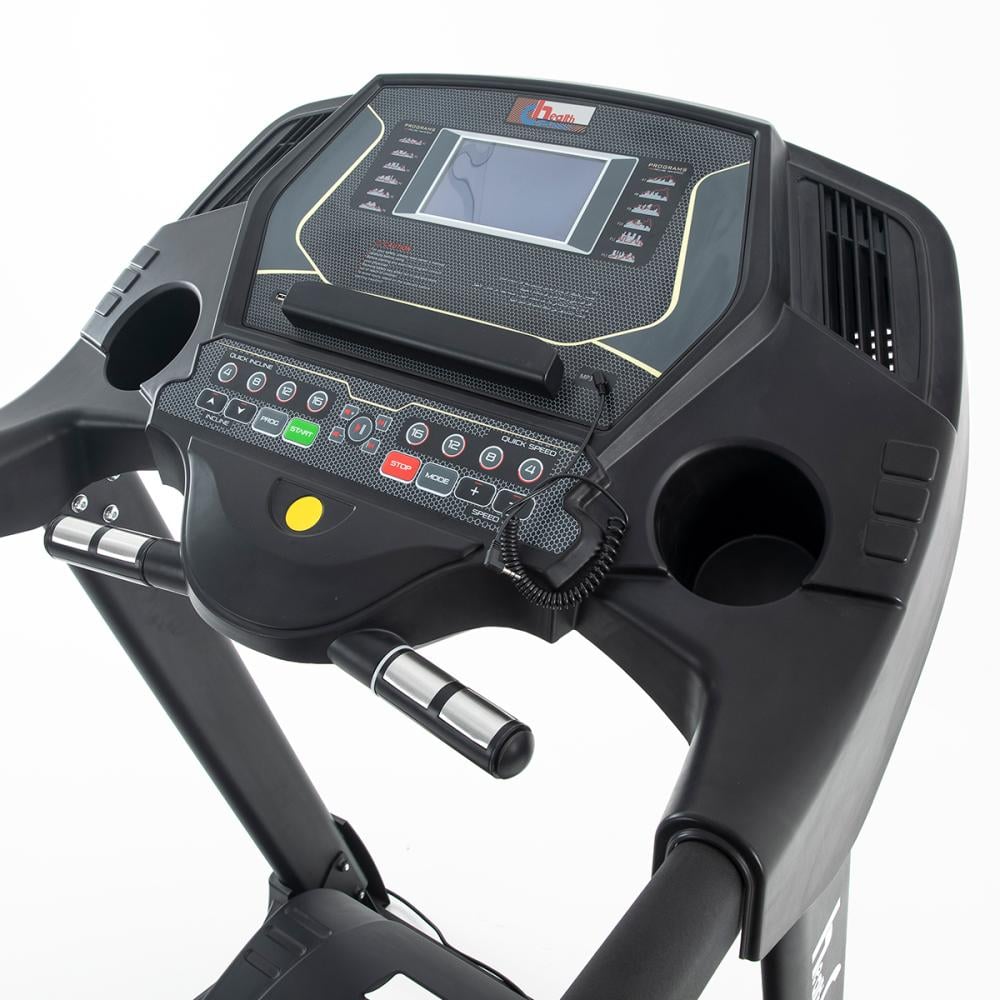 لوحة التحكم الأمامية لجهاز سير كهربائي قابل للطي 4 حصان من هلثكير