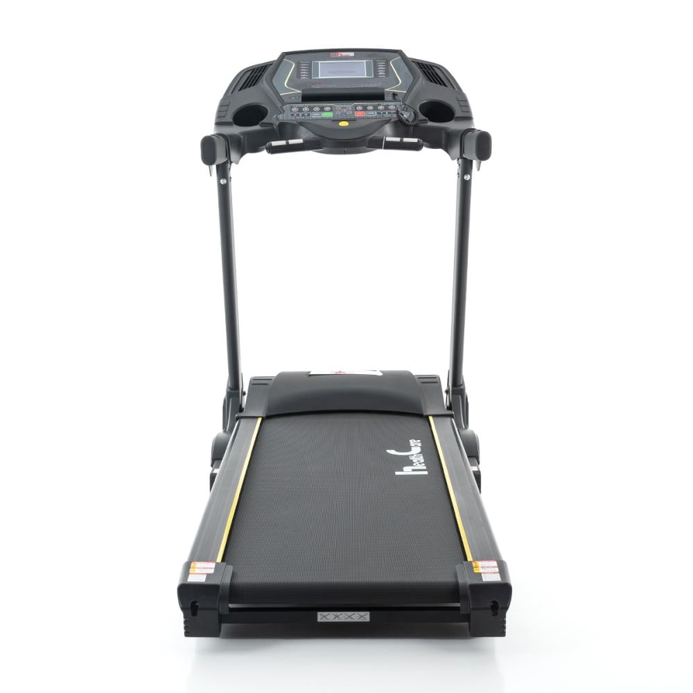 منظر أمامي لجهاز سير كهربائي قابل للطي 4 حصان سطح جري متين وواسع