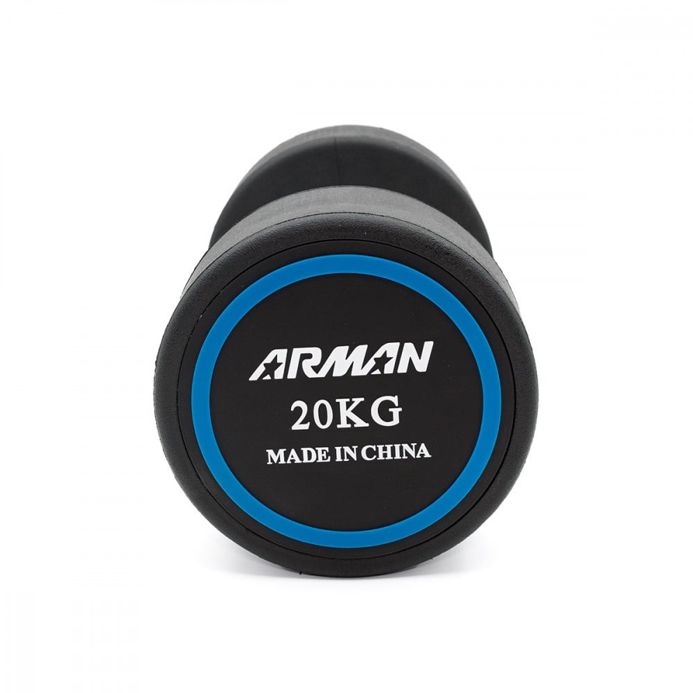 أرمان دمبلز رياضية لتمارين رفع الأثقال بوزن 20 كيلو - أسود - P1559-20KG