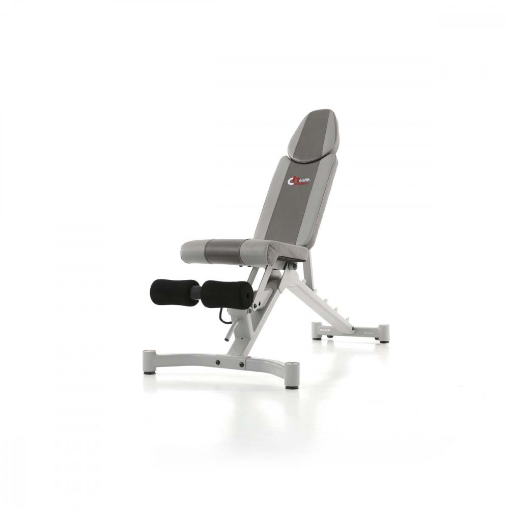 هلثكير كرسي تمارين البطن والظهر المائل 155x67x126 سم - رمادي - GB-509H