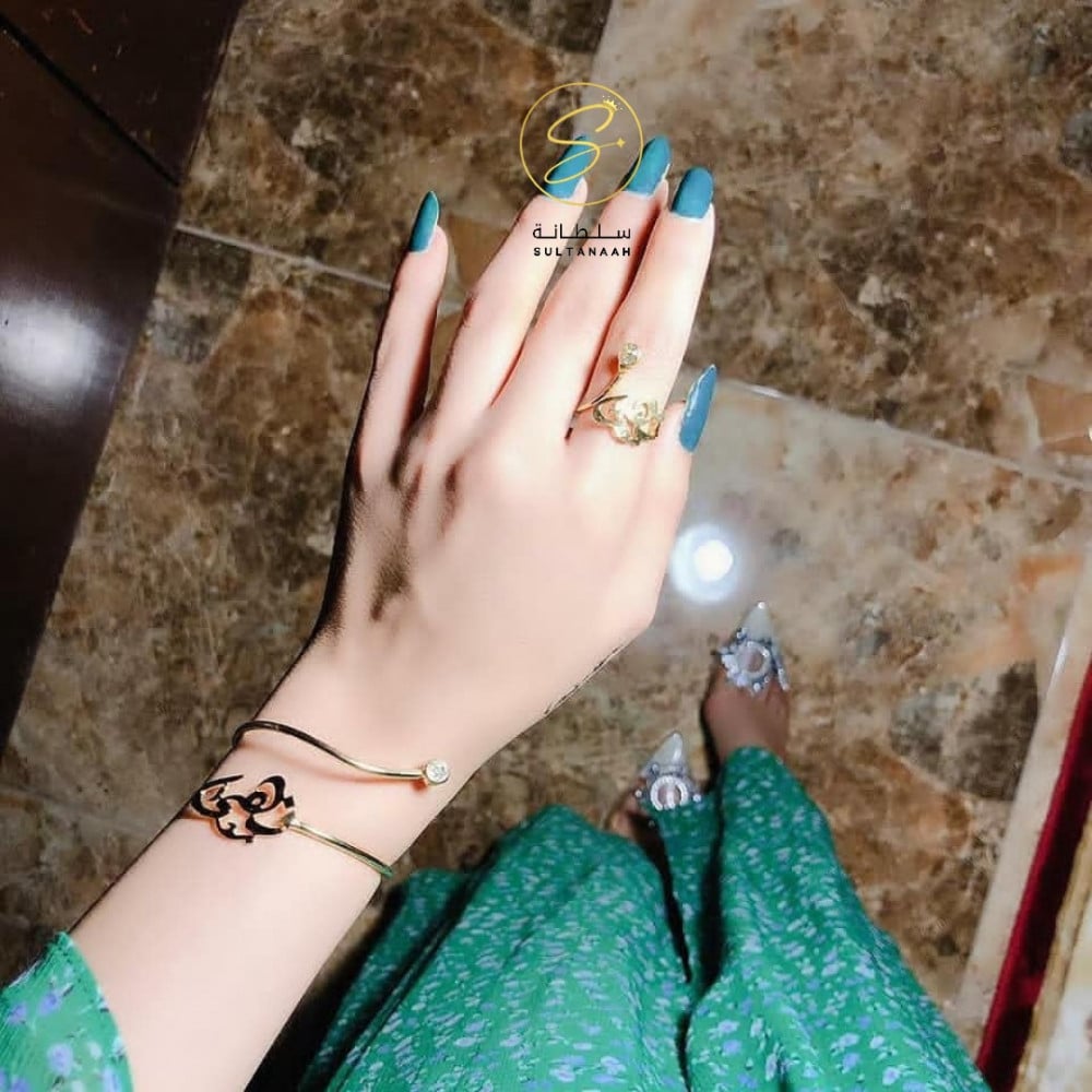 اسواره مع الخاتم بالاسم والزركون