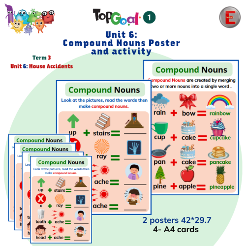 TopGoal-UNIT6-Compound Nouns poster &activity