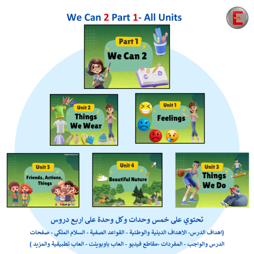 عروض تقديمية We Can 2- Part 1-All Units