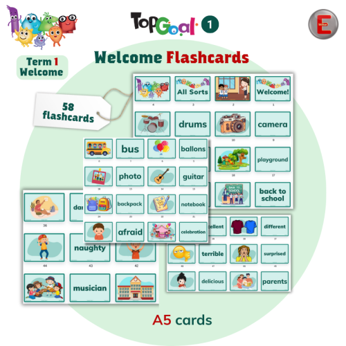 Top Goal-Welcome -Flash cards