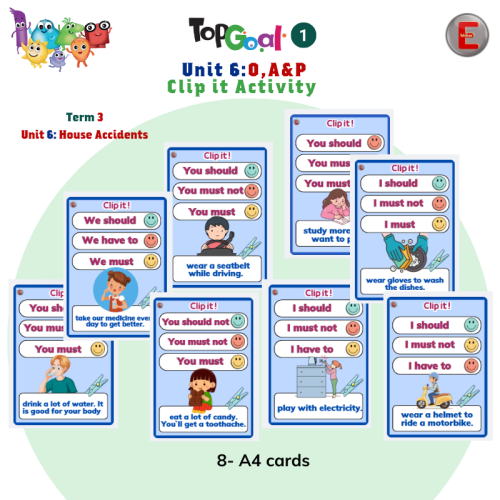 TopGoal-UNIT6-O,A &P Clip it Activity