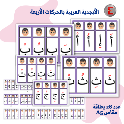 الأبجدية العربية بالحركات الأربعة