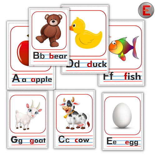 حروف اللغة الانجليزية (A5) 26حرف