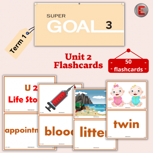 فلاشات سوبر قول 3 (Super Goal 3-Term1-Unit 2)