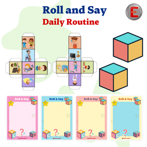 ٌRoll and Say (Daily Routine)