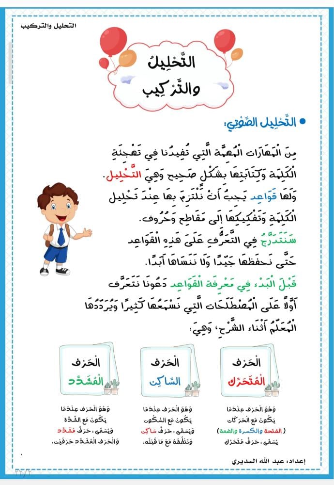 مهارة تحليل الكلمات - PDF