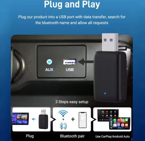 محول كابل إلى لاسلكي Car Play