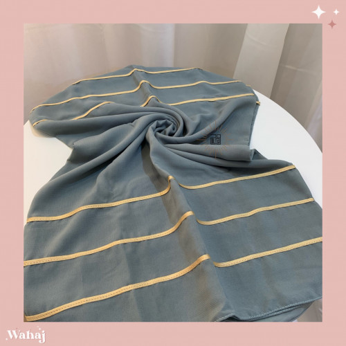 طرحة خضراء بكلفه من جهتين