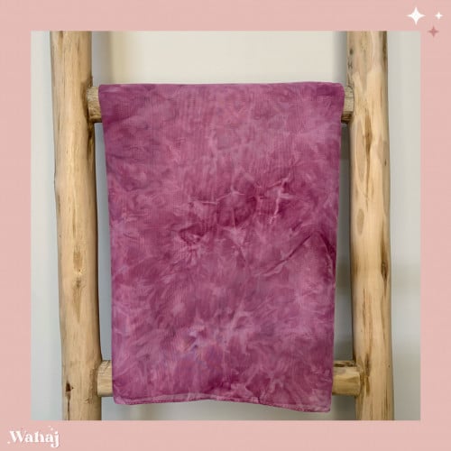 طرحة حرير وردية