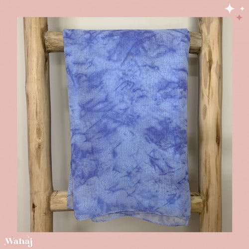 طرحة حرير لامع سماوية