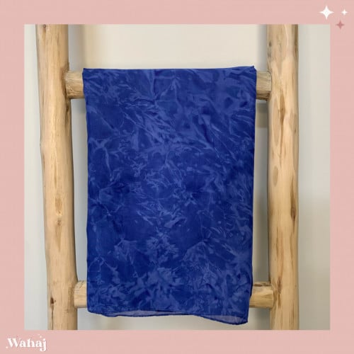 طرحة حرير زرقاء
