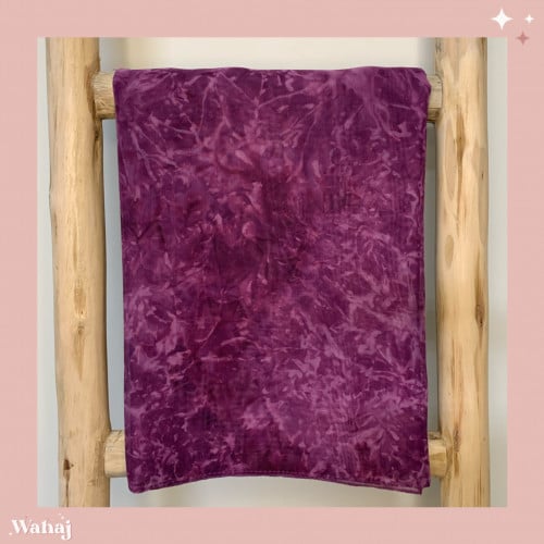 طرحة حرير عنابية